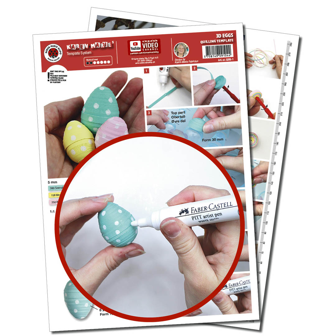 3D Quilling Eggs Template