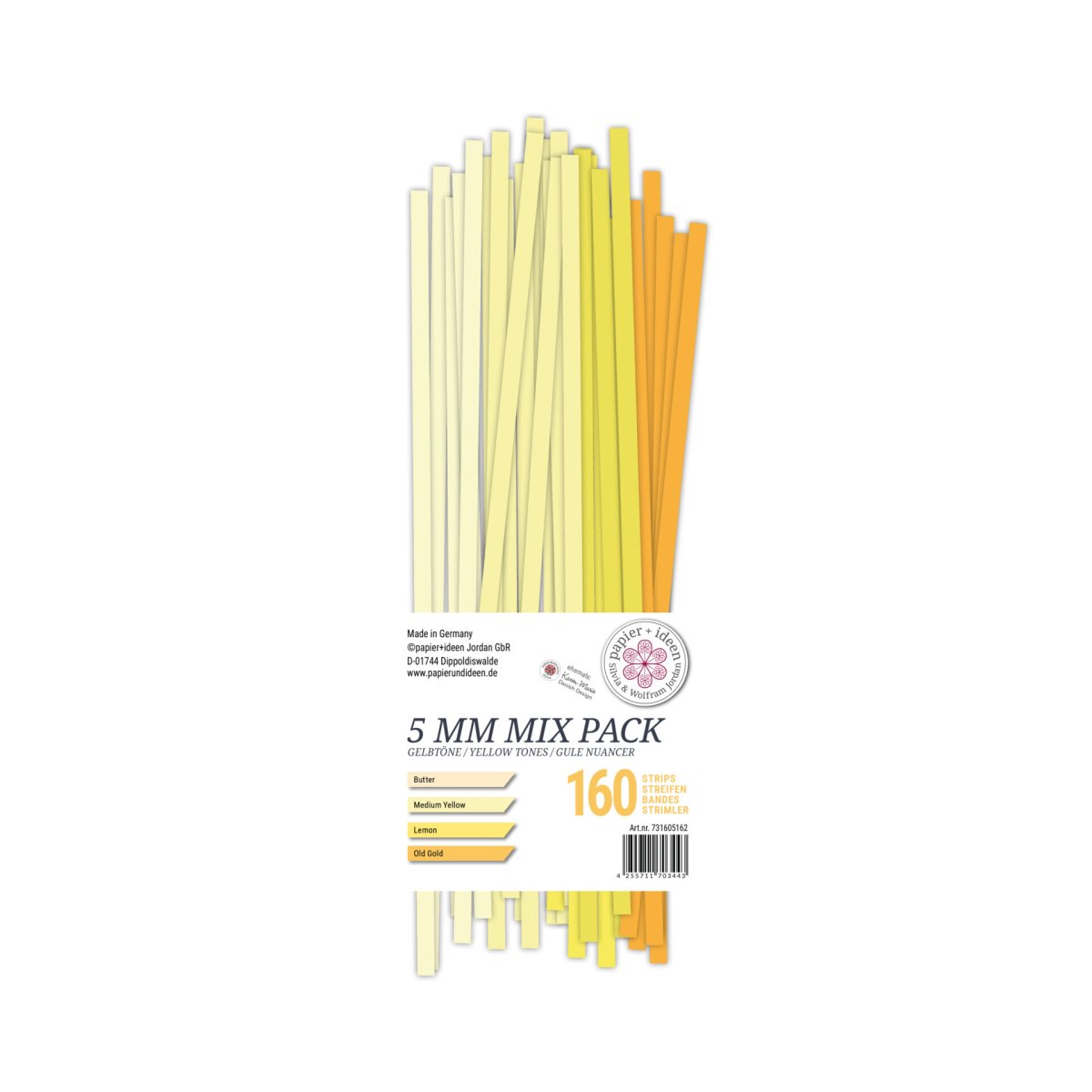 5 mm Mixpack Gelbtöne