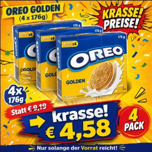 OREO Vanille Golden Box 4 x 176g  – MHD 25.05.2026