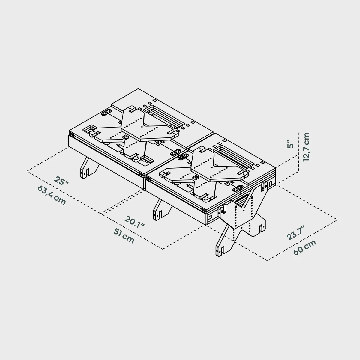 BOXIO RACK Modulares Campingbett L – Bild 7
