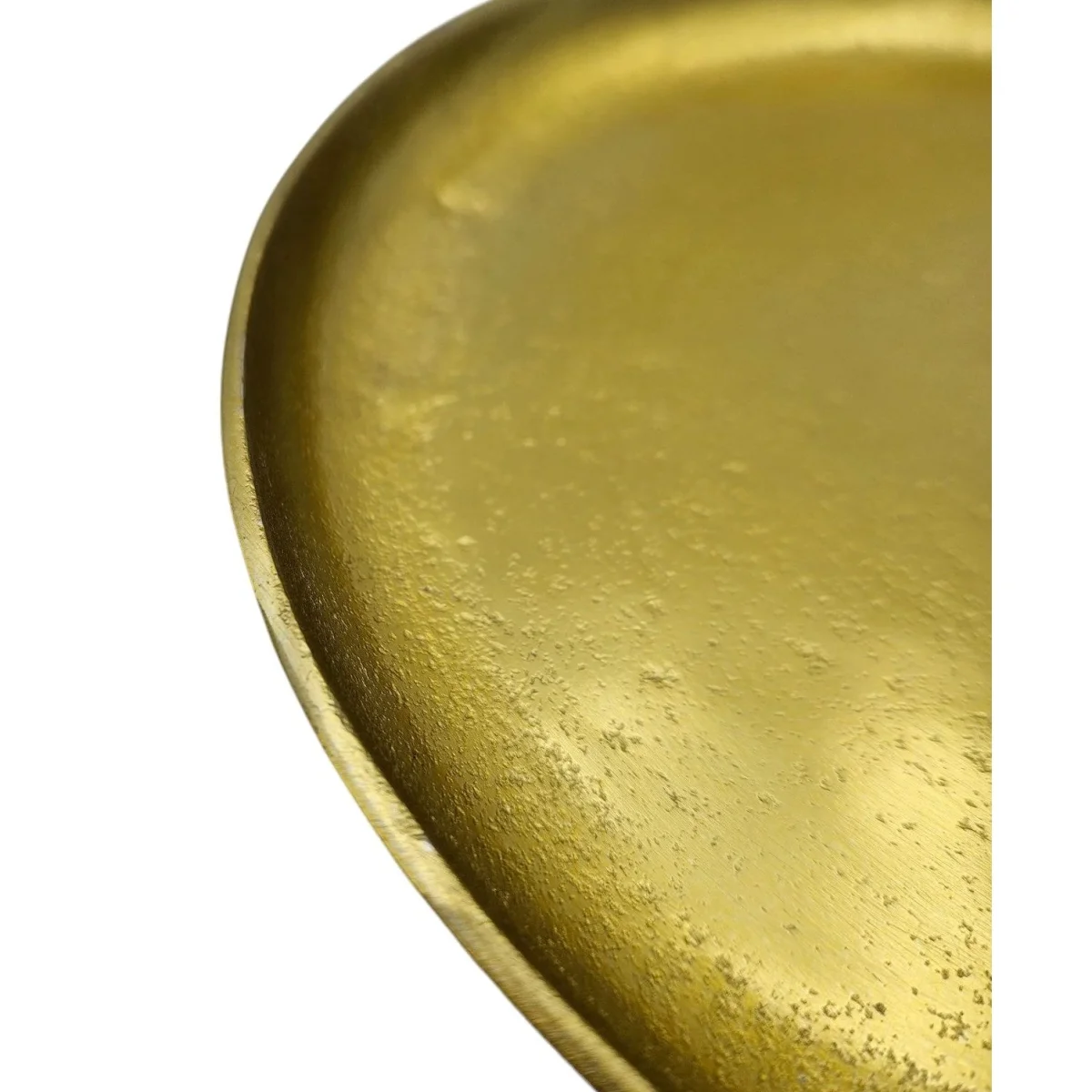 Dekoteller Gold Metall Teller Schale Dekotablett Kerzenteller Dekoschale Ø20cm – Bild 7