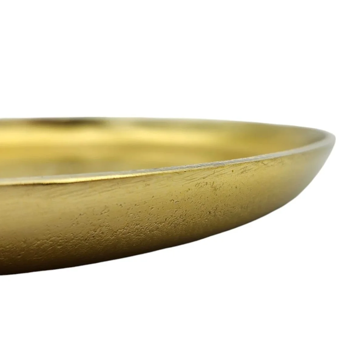 Dekoteller Gold Metall Teller Schale Dekotablett Kerzenteller Dekoschale Ø20cm – Bild 8