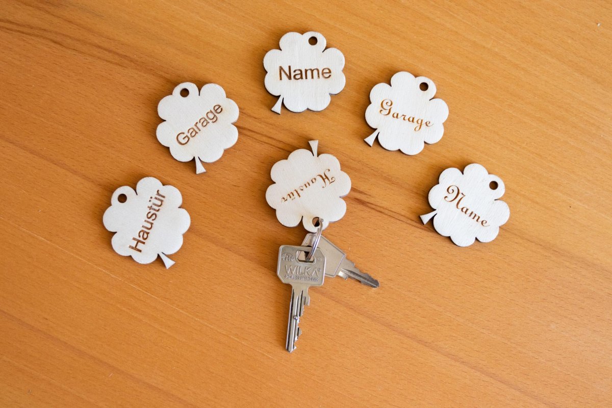 5 Personalisierte Schlüsselanhänger