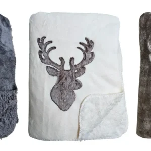 Decke Kuscheldecke Tagesdecke Wohndecke Hirsch Winter 150x200 kuschelig weich