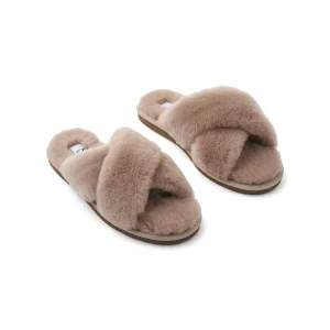 Slippers Cross | Lammwolle