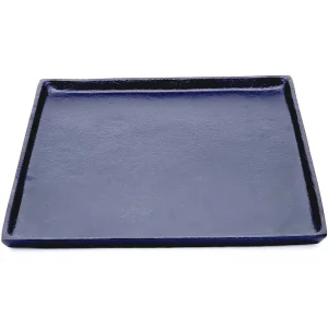 Dekoteller schwarz Dekoschale Metall Teller Schale Alu Deko 25x25 cm