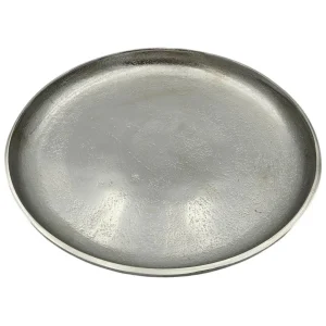 Dekoteller Silber Metall Teller Schale Dekotablett Kerzenteller Dekoschale Ø20cm