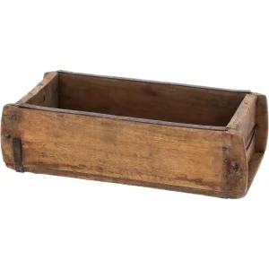 Holzkiste Ziegelform Ziegelsteinform Kiste recyceltes Holz Kasten 30 cm