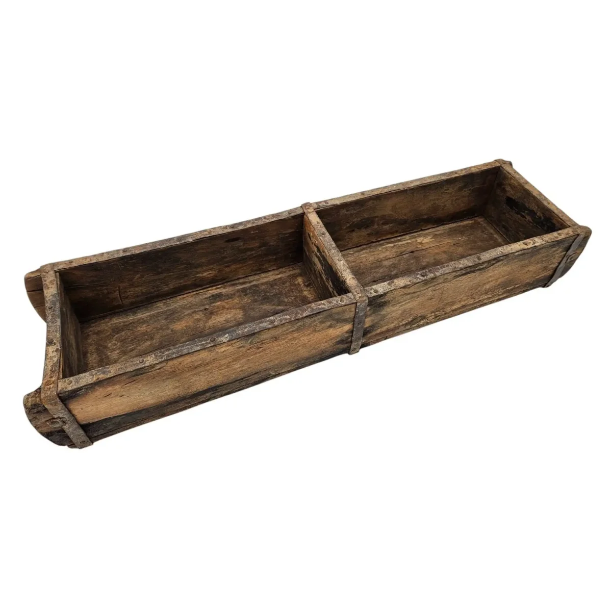Holzkiste Ziegelform Ziegelsteinform Kiste recyceltes Holz Kasten 60 cm – Bild 7