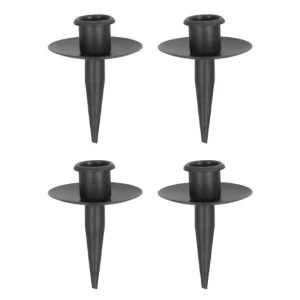 Kerzenhalter für Flaschen Metall schwarz Stabkerzenhalter Tülle für Kranz