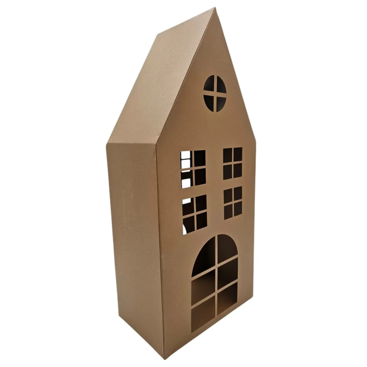 Laternenhaus Windlicht Kerzenhalter Rostoptik Haus Metall Deko Laterne 40 cm – Bild 6